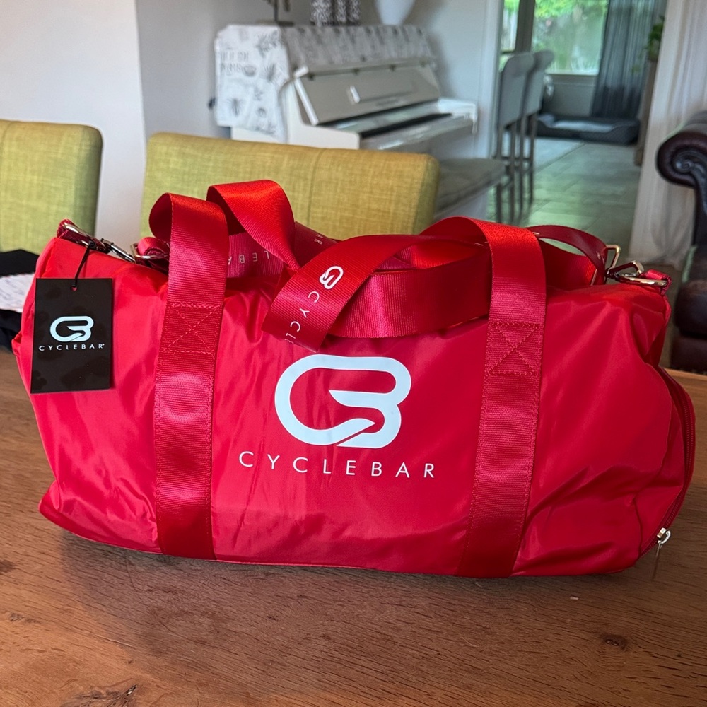 Cyclebar Bold Red Duffel Bag
